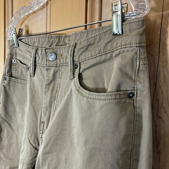LEVI'S 511 Mens Commuter Slim Fit Denim Cycling Jeans Size 31x32 Beige Tan RARE - Picture 11 of 12